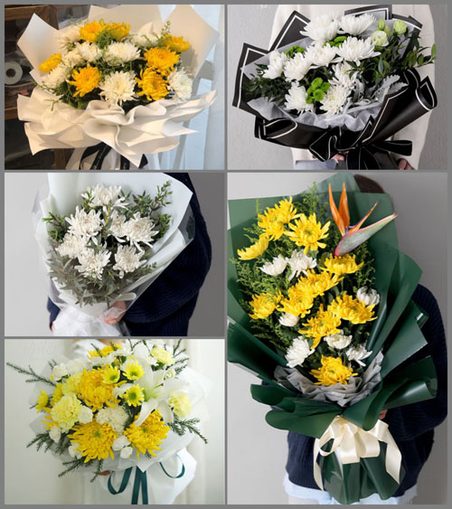 辽宁营口盖州市团山街道白事花束代送